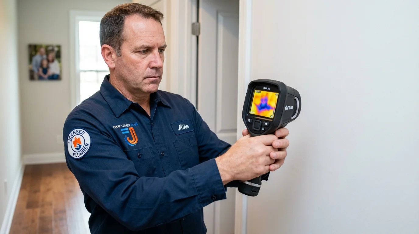 Thermal imaging leak detection by Johns Plumbing LLC in Chickamauga